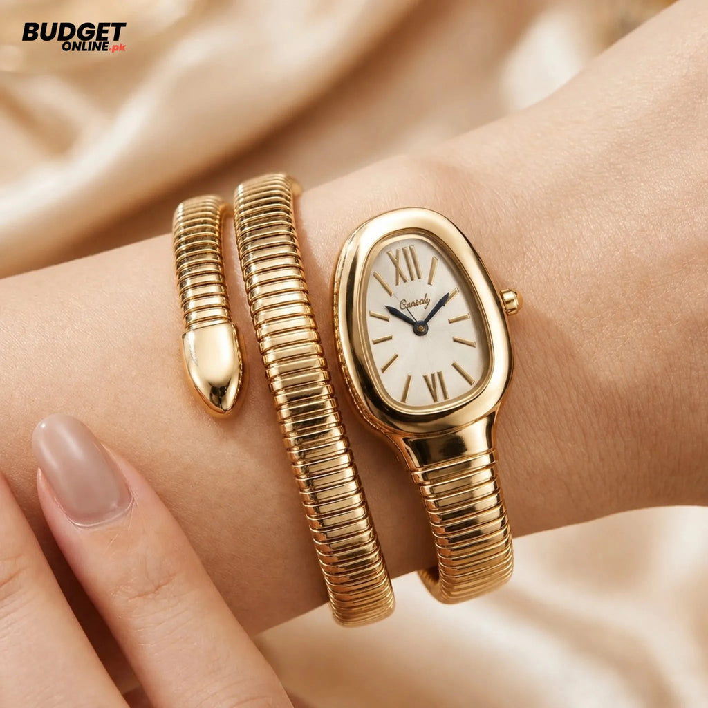 Women’s Snake-Chain Analog Watch