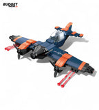 248-Piece 3-in-1 Airplane Building Blocks Set