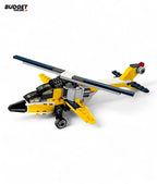 3-in-1 Aircraft Building Blocks Set, 130+ Pieces