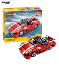 Red Sports Car Building Blocks Set, 278 Pieces