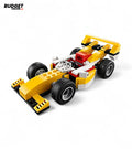 3-in-1 Racing Car Building Block Set, 121 Pieces