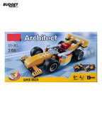3-in-1 Racing Car Building Block Set, 121 Pieces