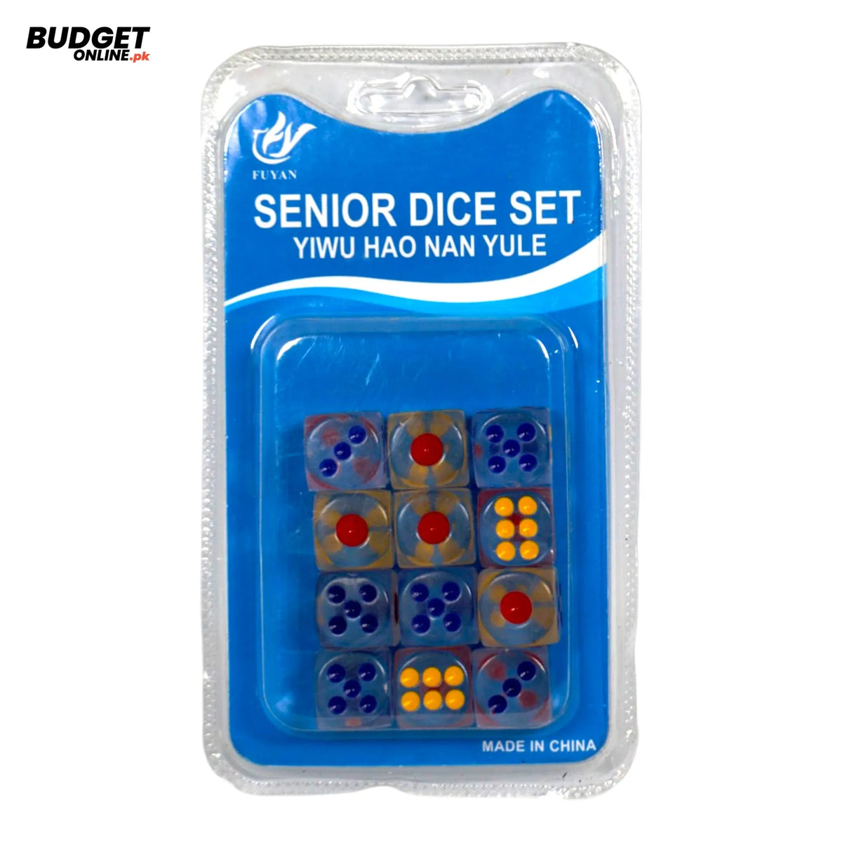 Crystal Ludo Dice Set 12-Piece
