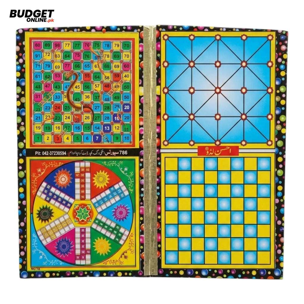 5-in-1 Ludo Board Game Set