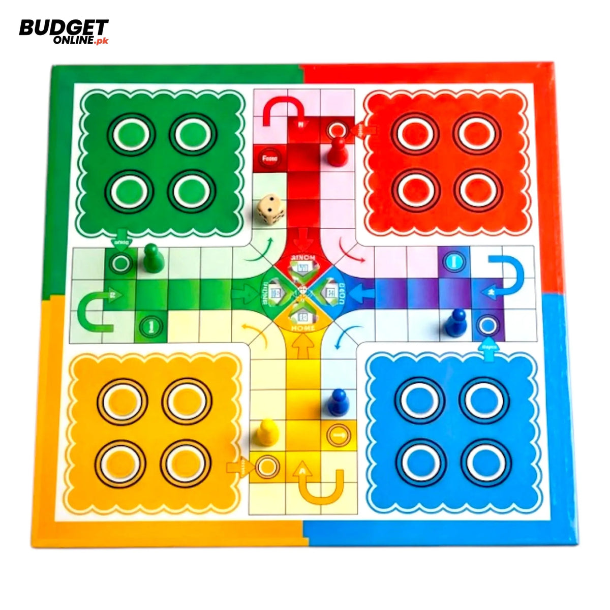 Large 4-in-1 Ludo Board Game