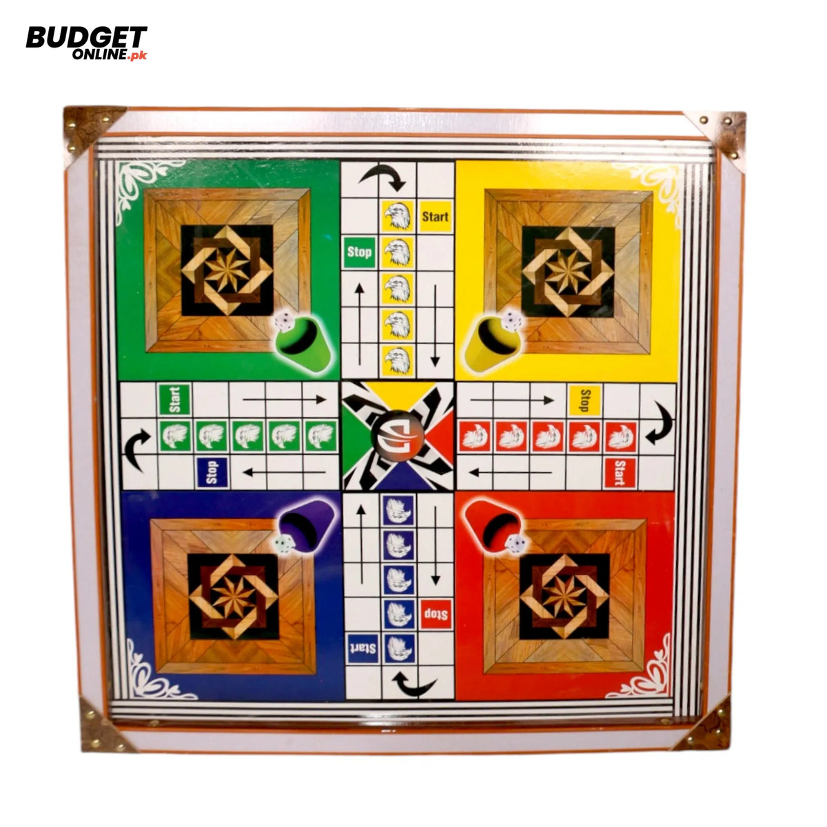 18-Inch Wooden Ludo Board Game