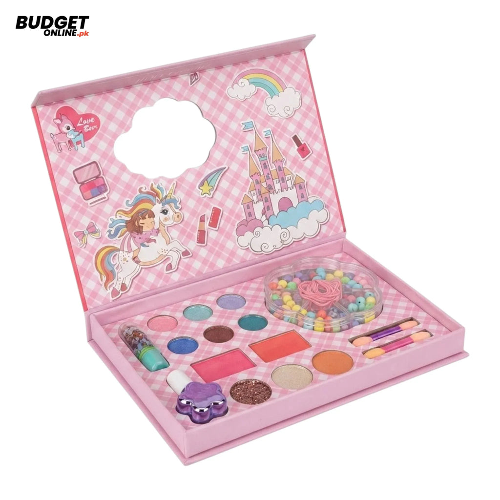 Pretend Makeup & Bead Making Set for Girls