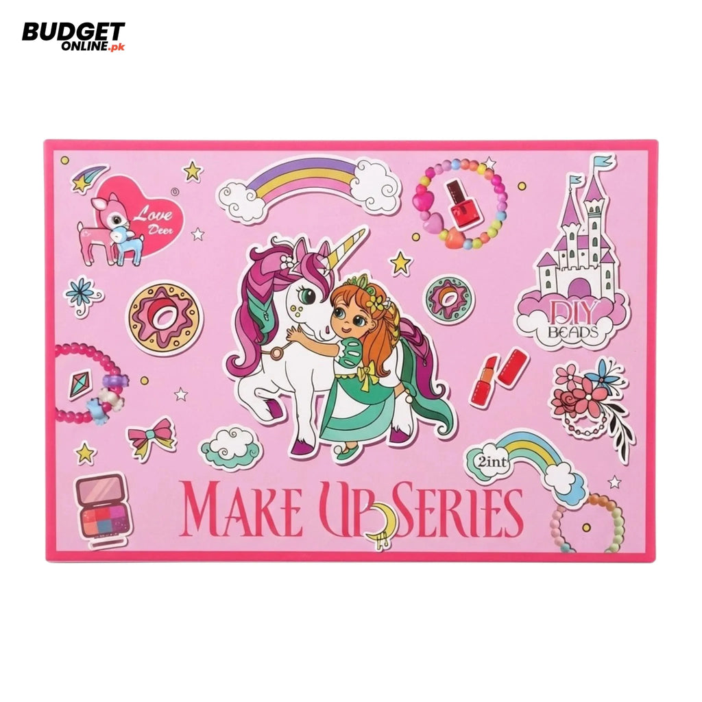 Pretend Makeup & Bead Making Set for Girls