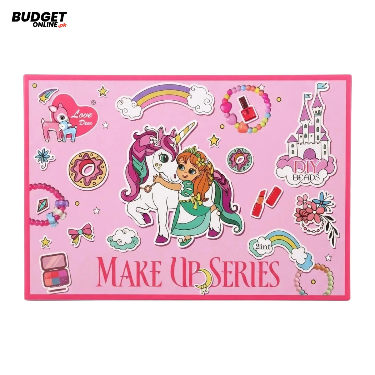 Pretend Makeup & Bead Making Set for Girls