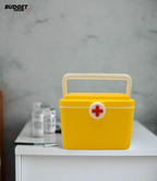 Yellow Plastic Medicine Storage Box