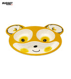 Kids Animal Face 3-Compartment Melamine Tray
