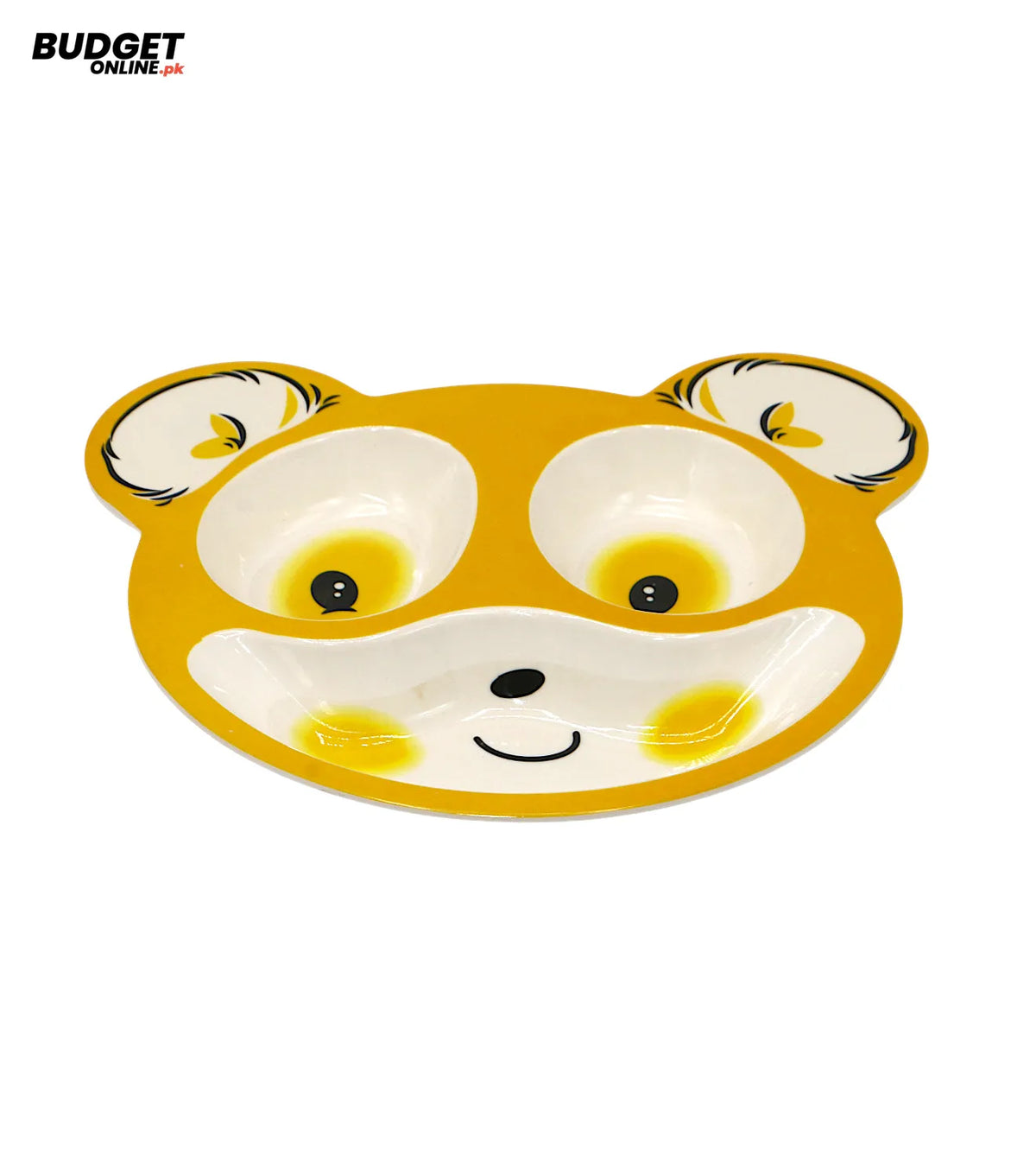 Kids Animal Face 3-Compartment Melamine Tray