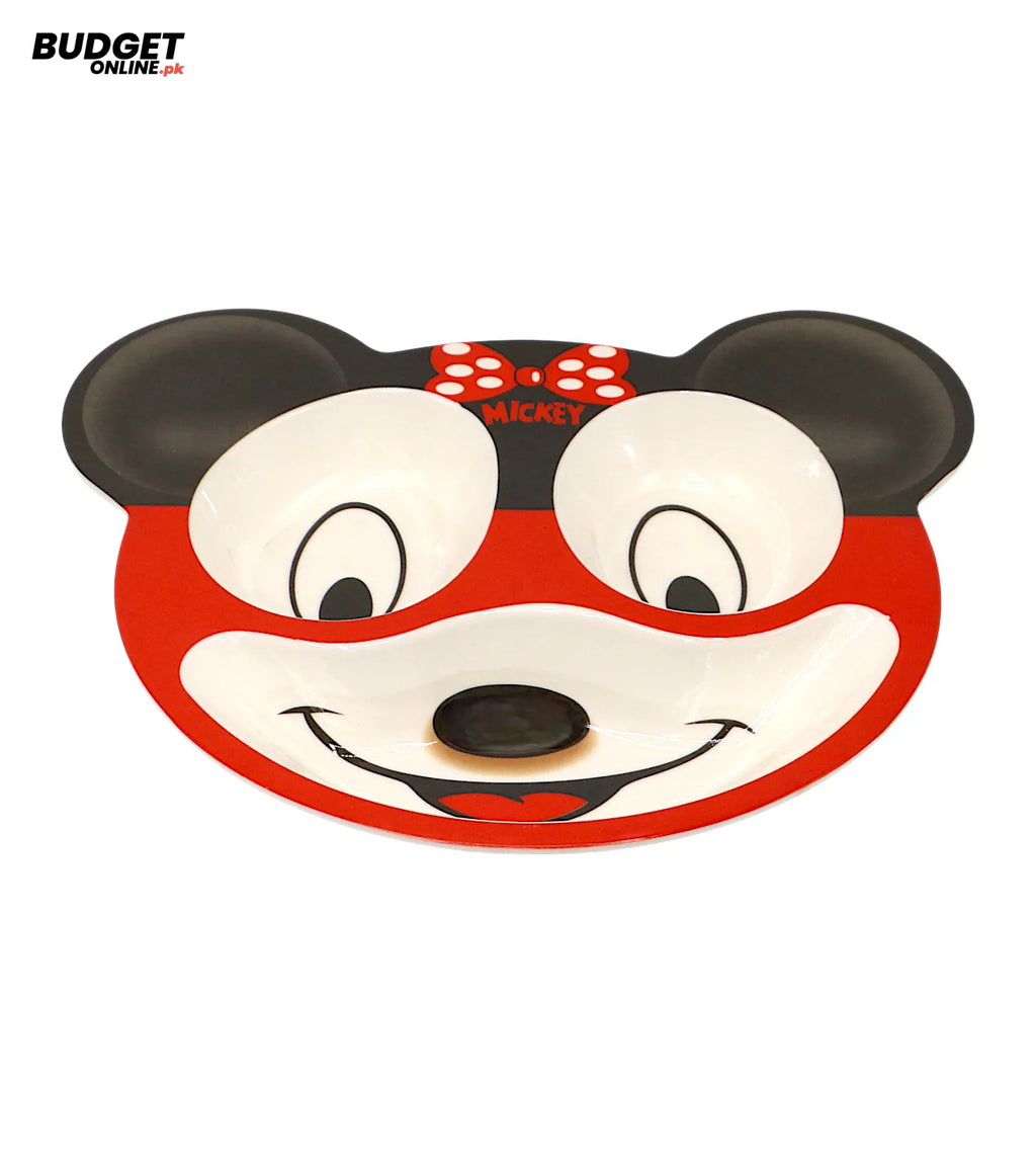 Kids Animal Face 3-Compartment Melamine Tray