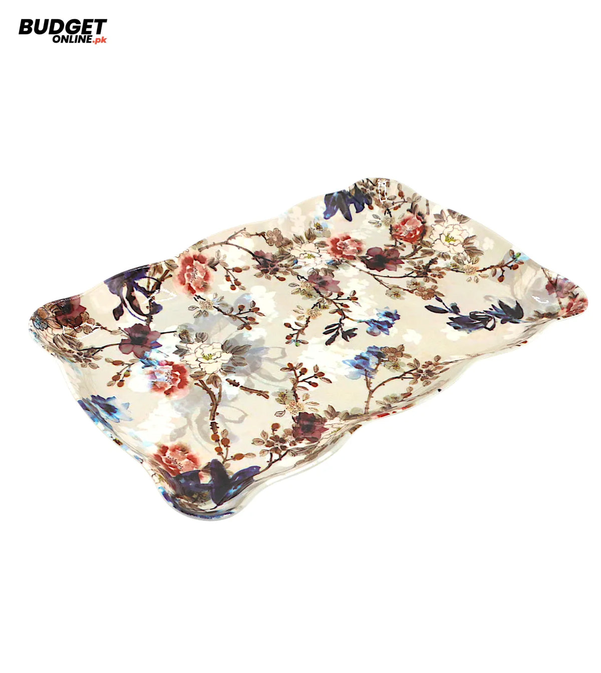 Floral Printed Melamine Serving Tray