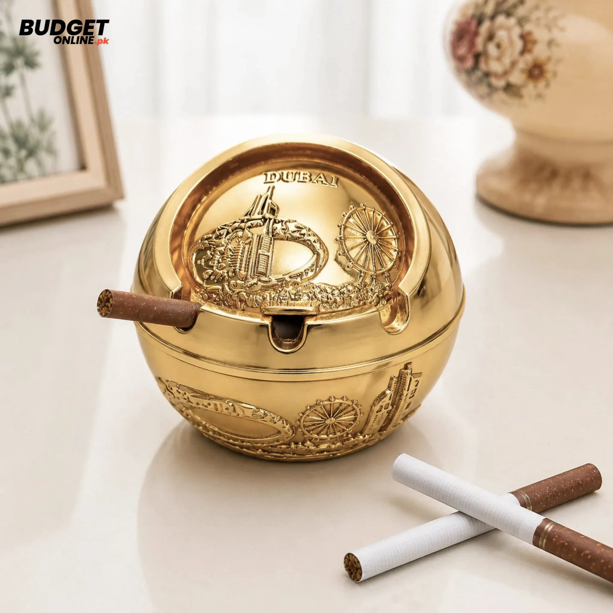 Dubai Round Metal Ashtray