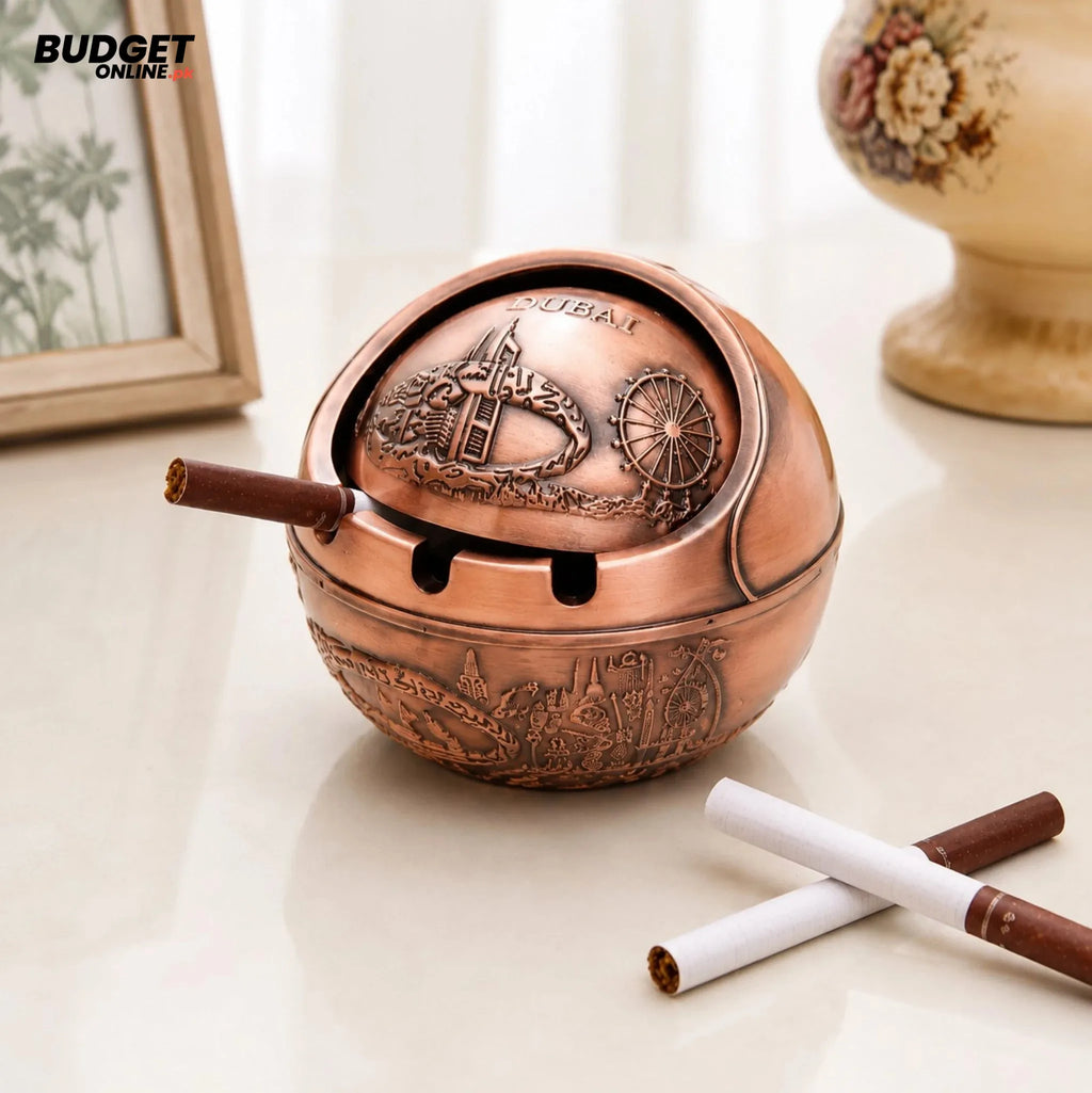 Dubai Round Metal Ashtray