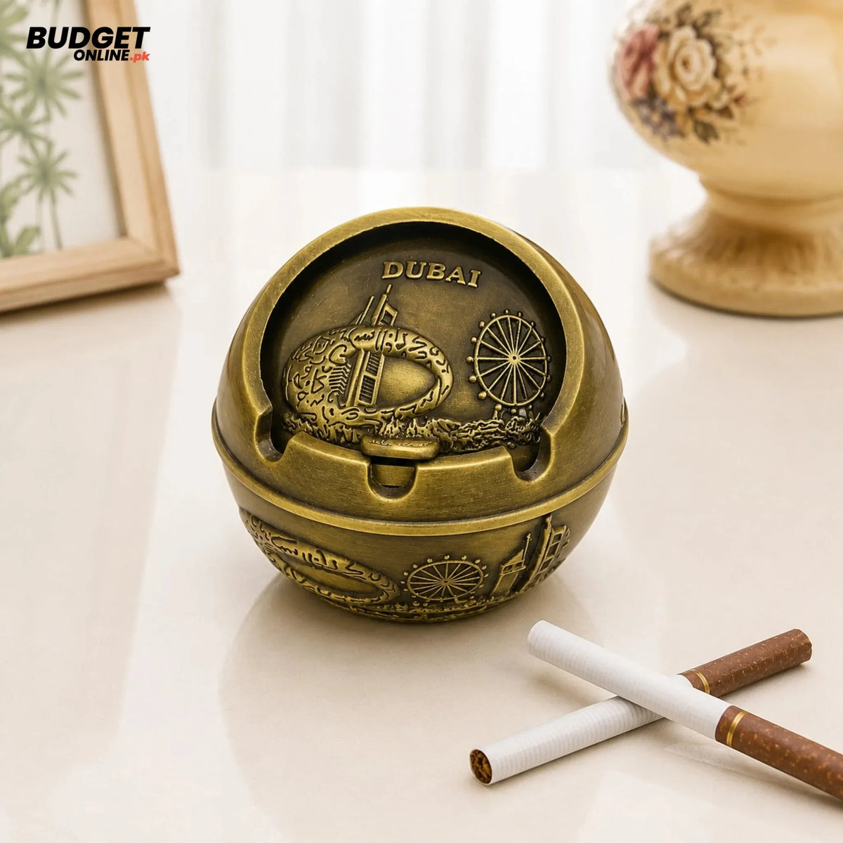 Dubai Round Metal Ashtray