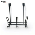 Black Metal Over Door Hook Rack