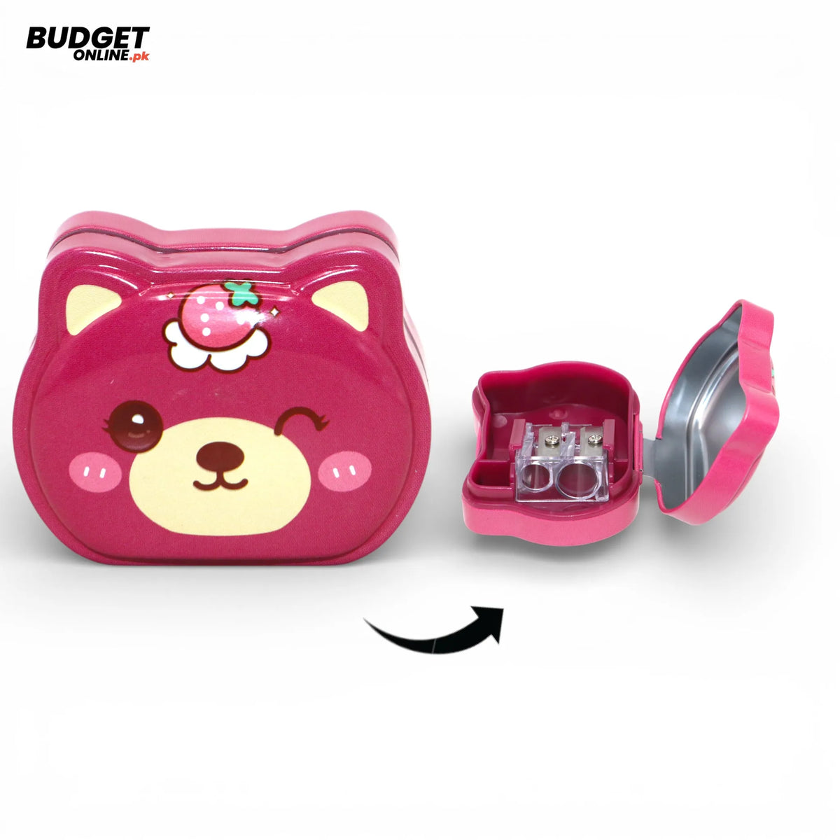 Cute Two-Hole Pencil Sharpener Jar