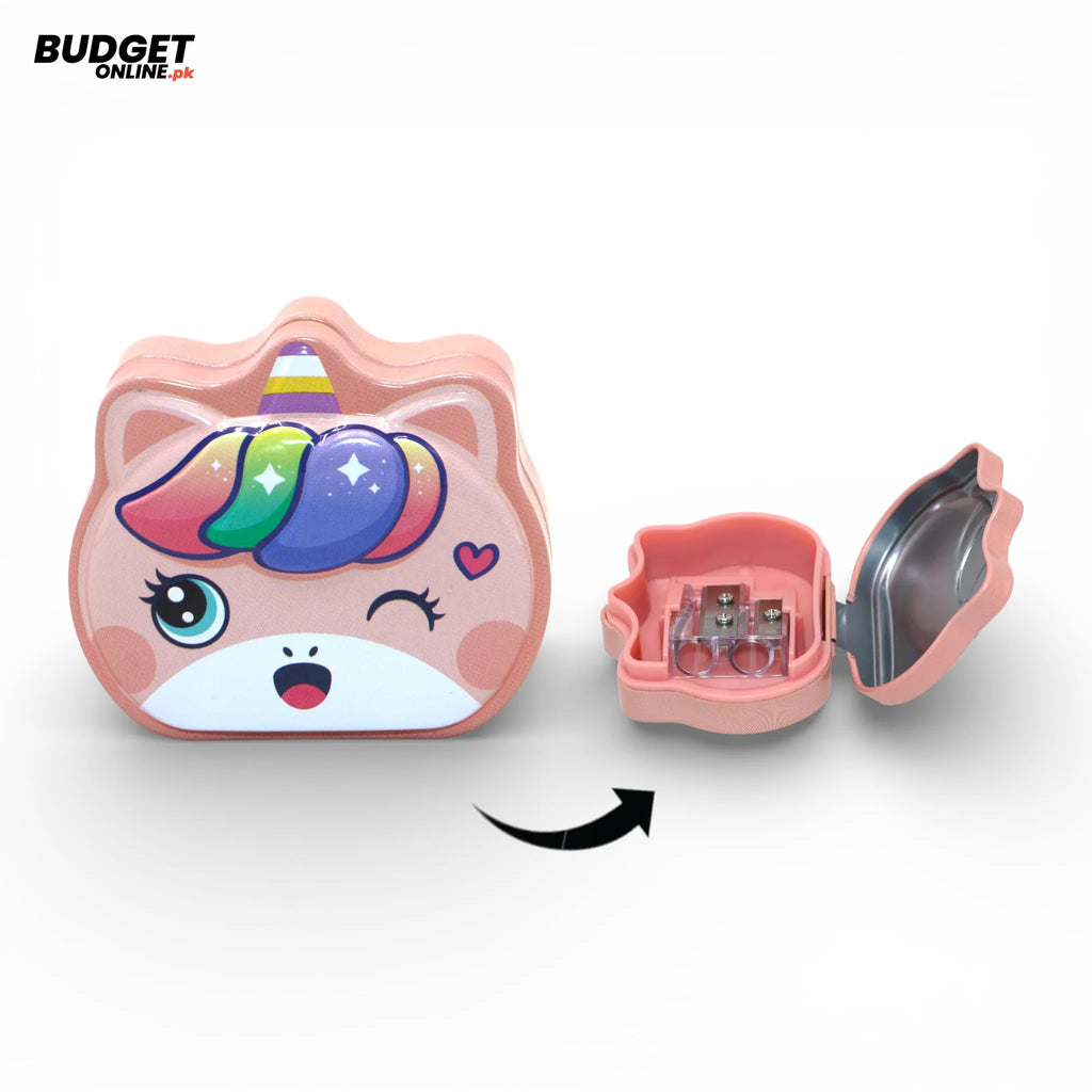 Cute Two-Hole Pencil Sharpener Jar