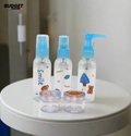 Mini Travel Bottle And Container Set, 5 Pieces