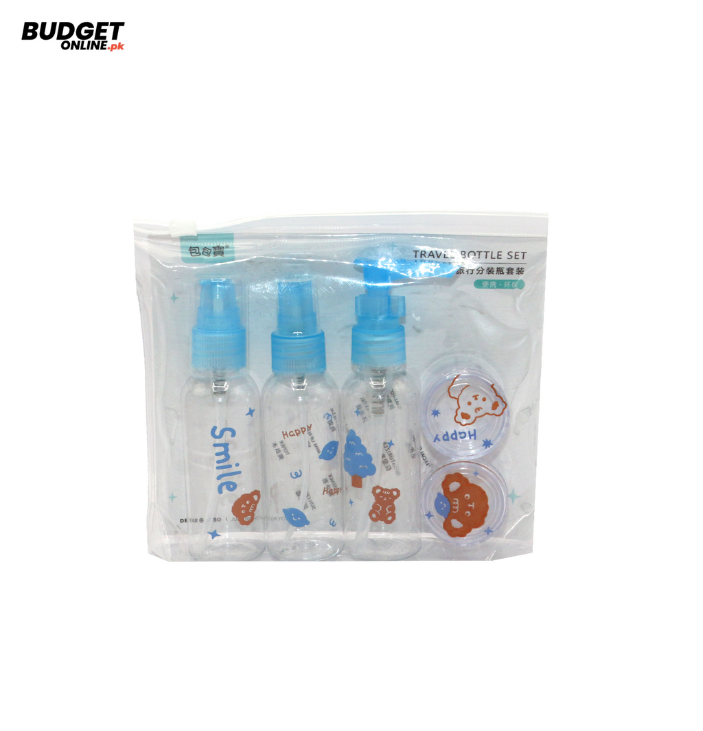 Mini Travel Bottle And Container Set, 5 Pieces