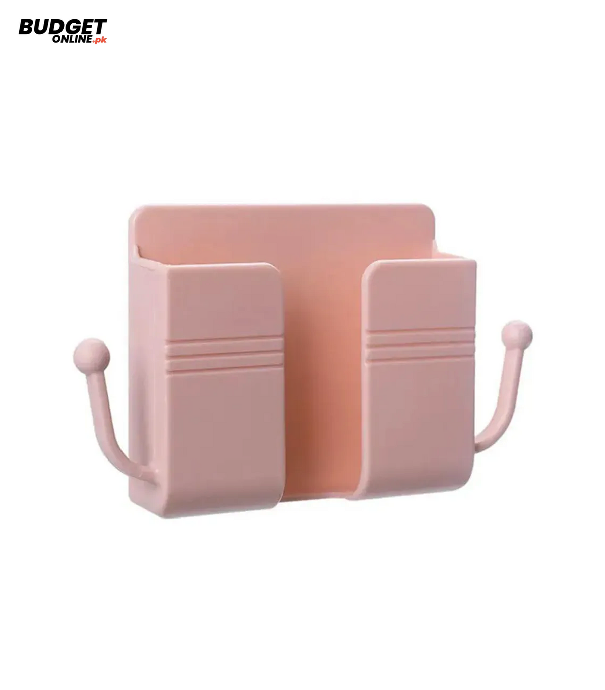 Wall-Mounted Mobile Phone Holder With Hooks
