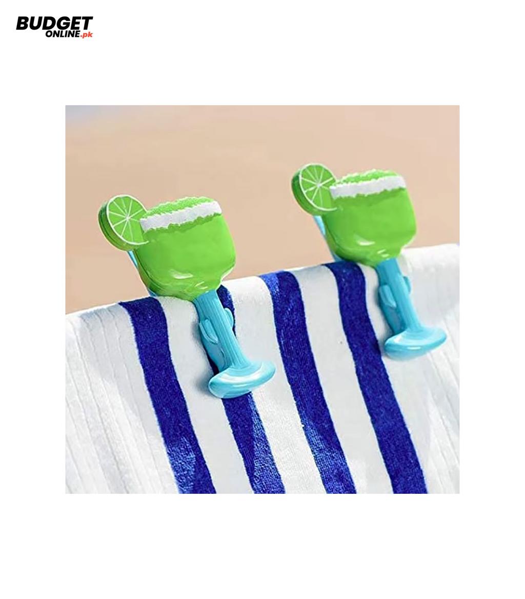 2-Piece Beach Towel Clips Set