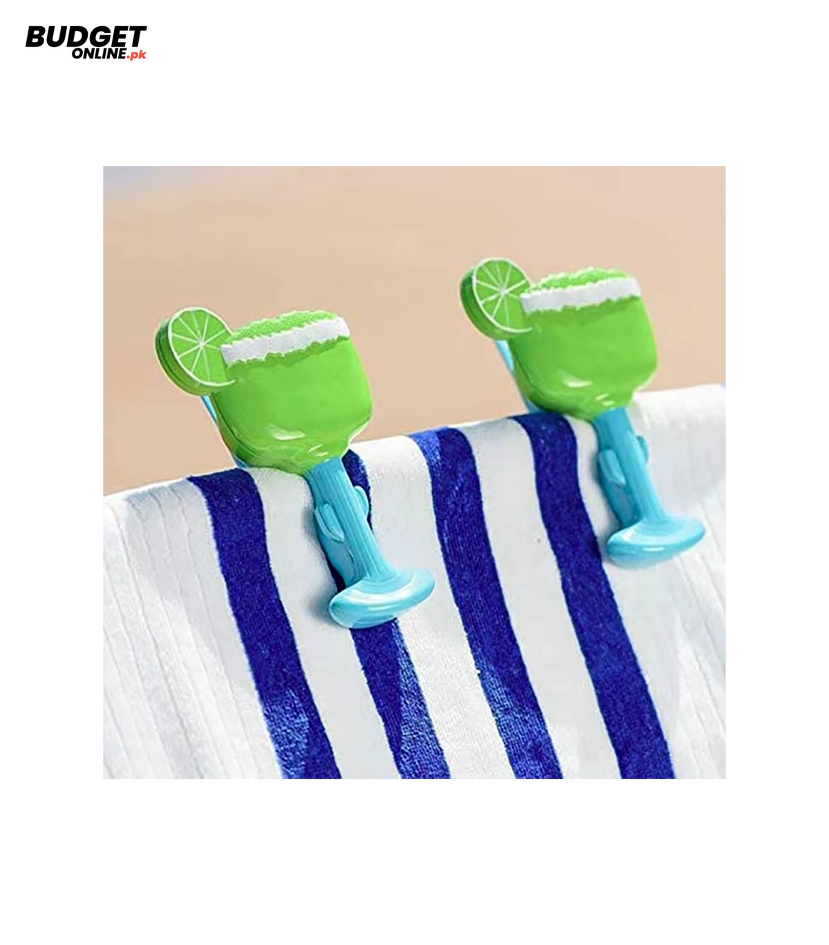 2-Piece Beach Towel Clips Set