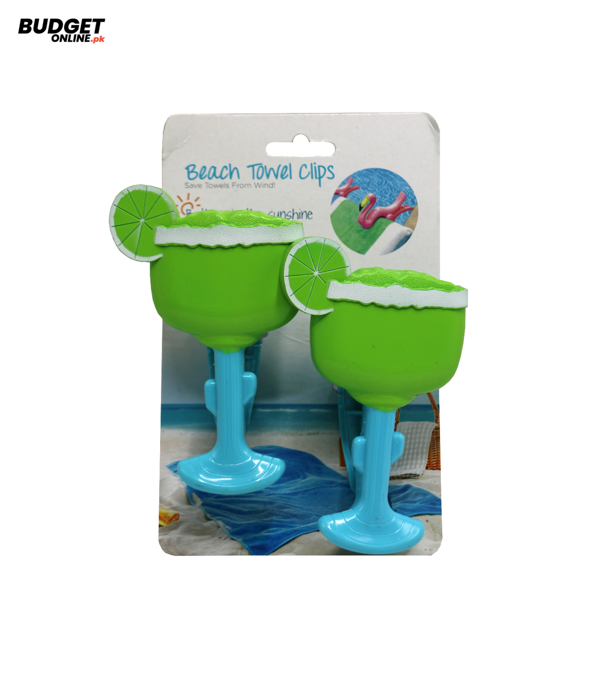 2-Piece Beach Towel Clips Set