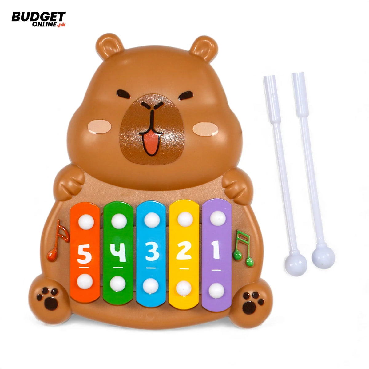 Capybara Musical Xylophone Toy With 5 Keys