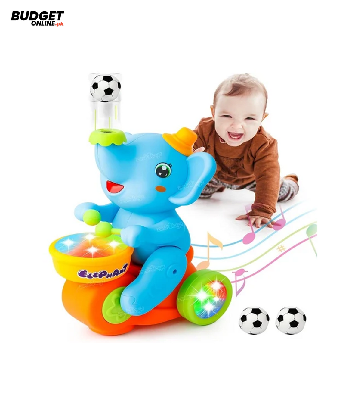 Musical Elephant Football Toy