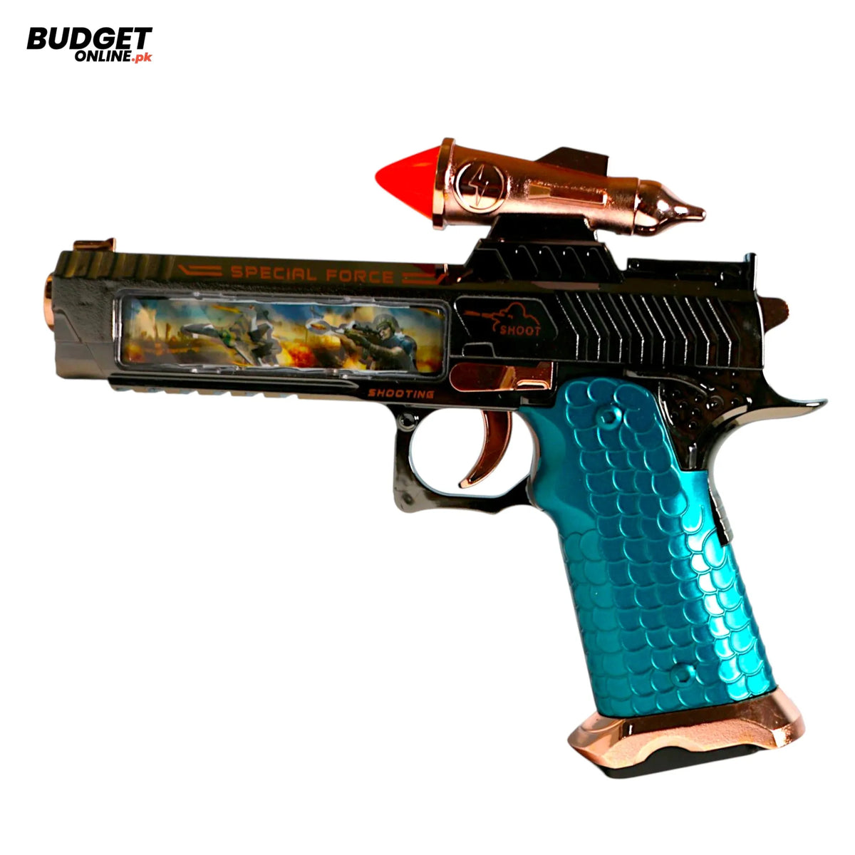 Musical Light-Up Toy Gun 9-Inch
