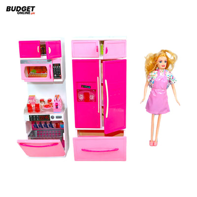 Musical Kitchen Playset With Doll And Lights
