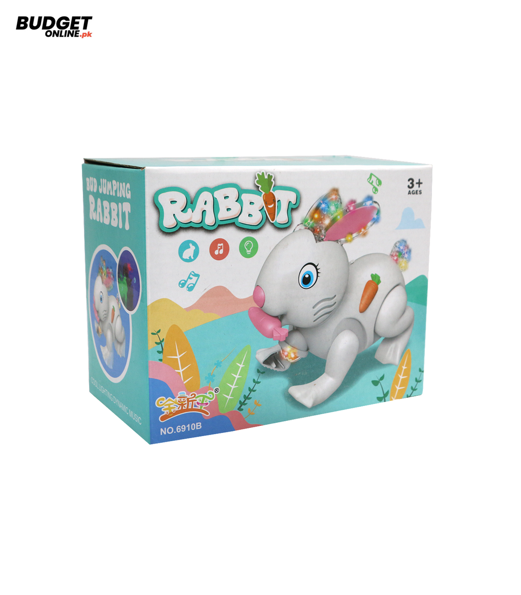 Musical Jumping Rabbit Toy With Lights