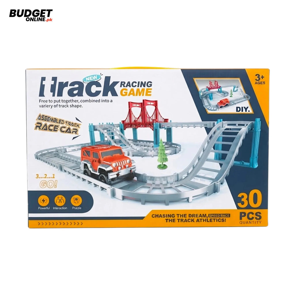 Musical Racing Track Set With Toy Car