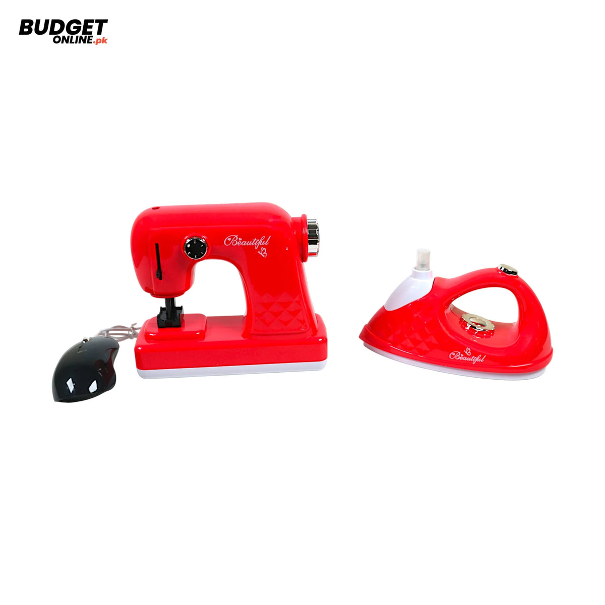 Musical Sewing Machine And Iron Toy Set