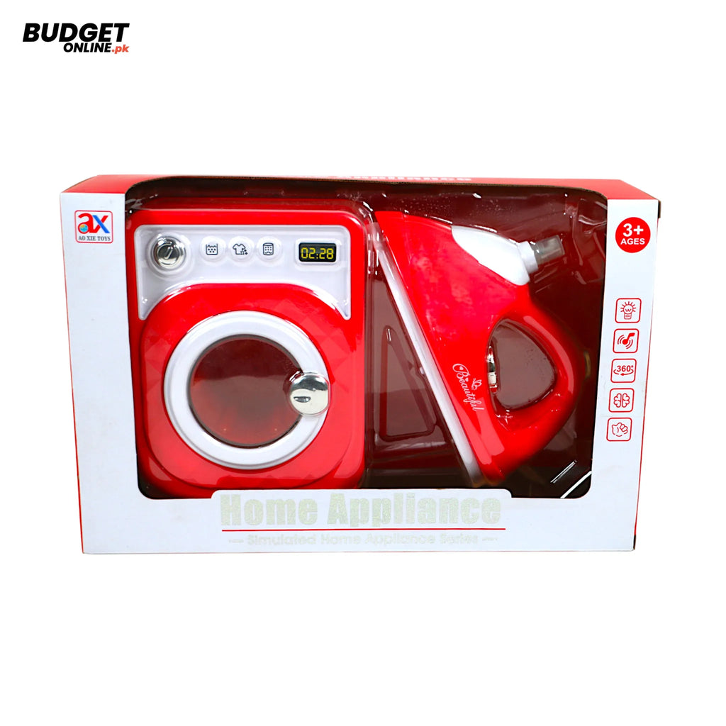 Musical Washing Machine And Iron Toy Set