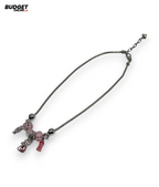 Gold & Silver Beaded Charm Mala Necklace