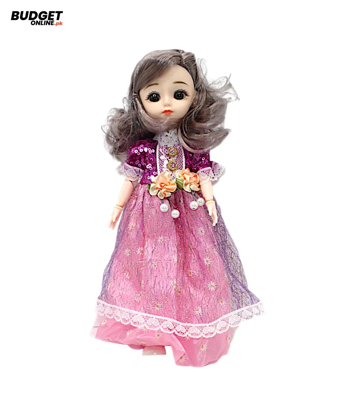 12-Inch Fashion Doll In Pink Dress