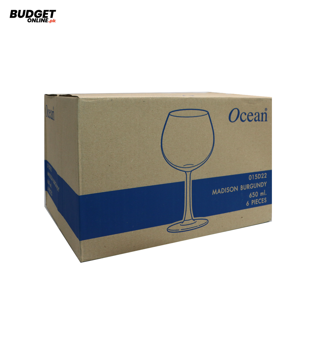 Ocean Madison Burgundy Wine Glass Set of 6