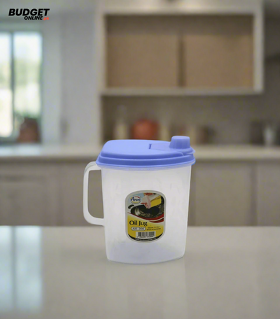 1 Litre Plastic Oil Jug With Lid