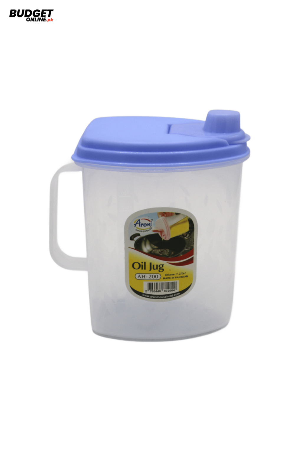 1 Litre Plastic Oil Jug With Lid
