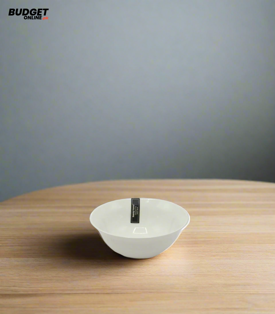 6-Inch White Ceramic Serving Bowl