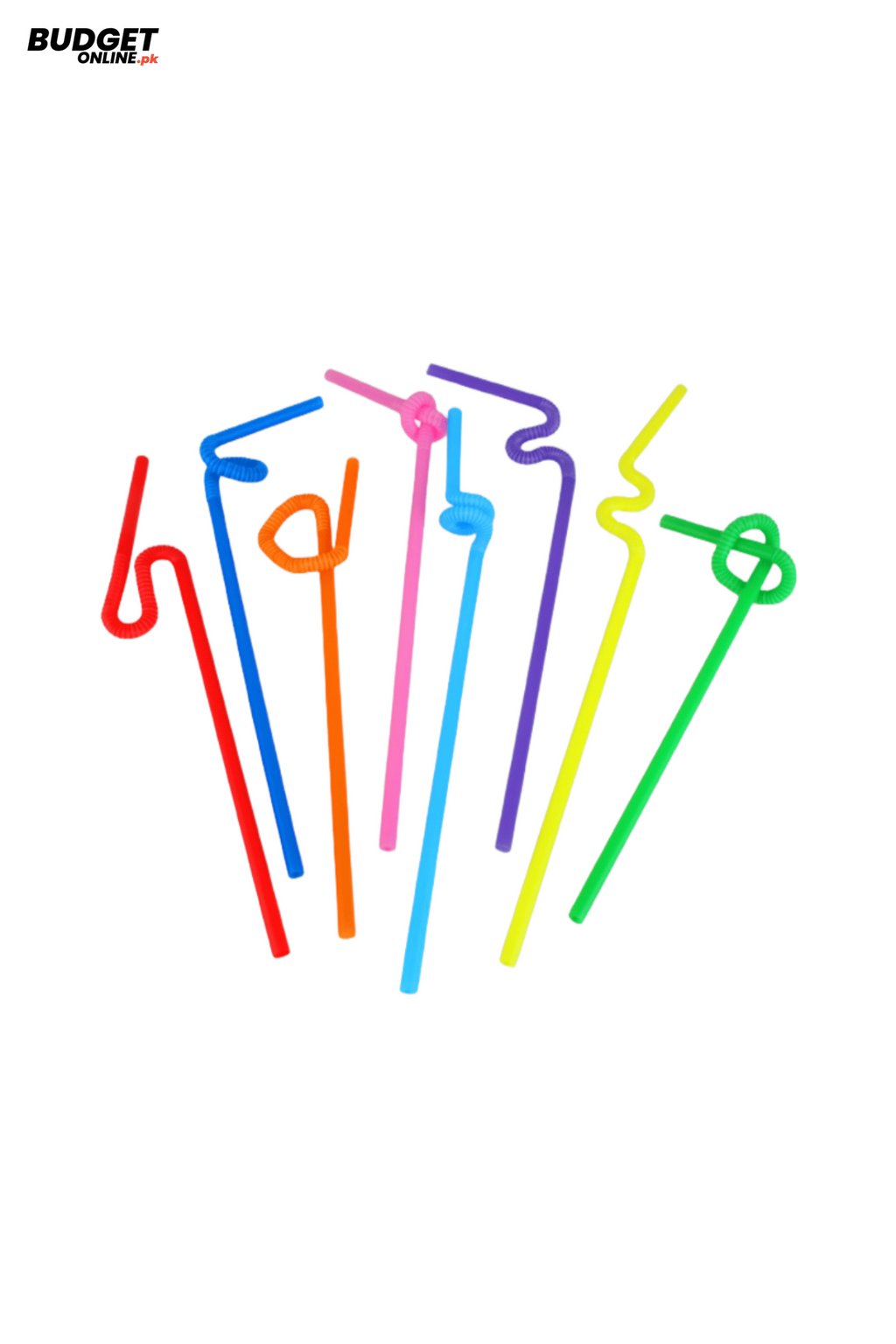 Colorful Party Straws 10-Piece Set