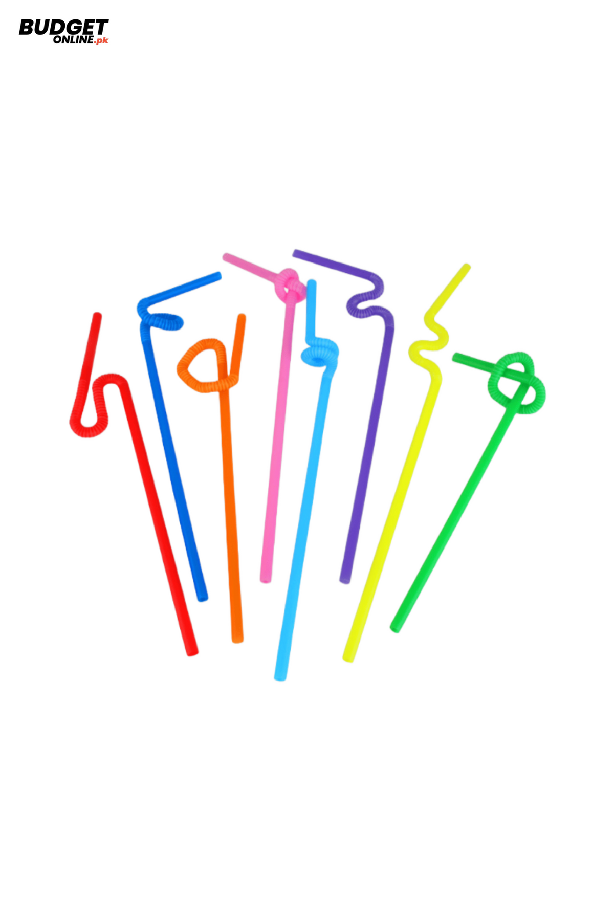 Colorful Party Straws 10-Piece Set