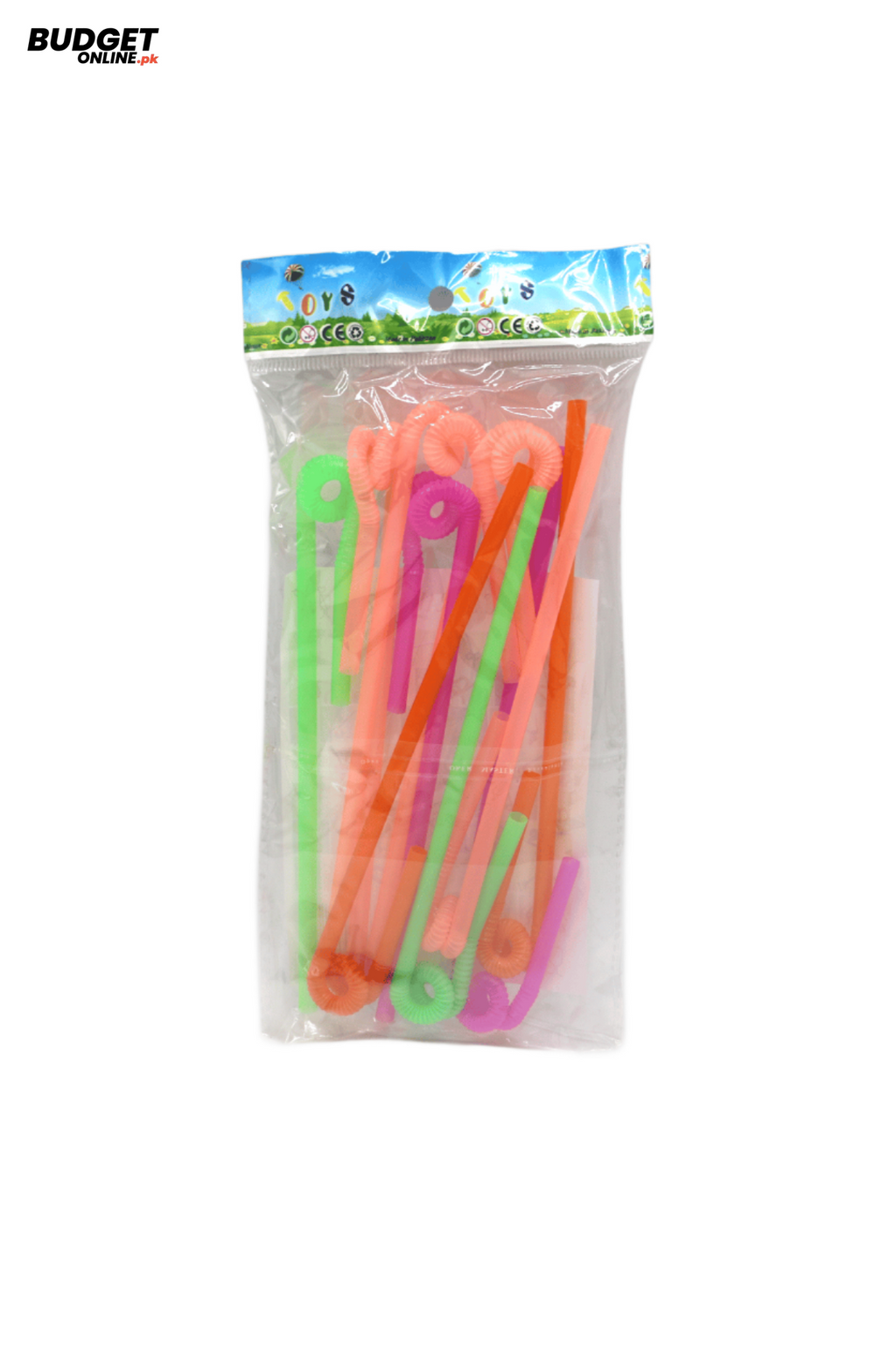Colorful Party Straws 10-Piece Set