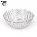5-Inch Textured Glass Serving Bowl