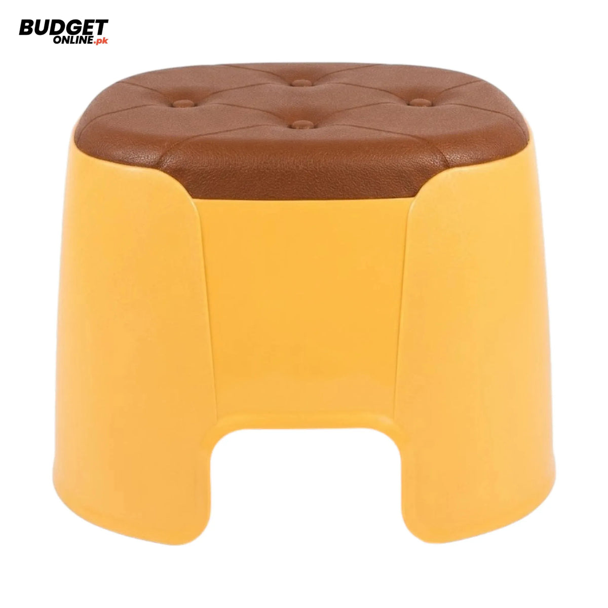 Large Plastic Bath Stool With Cushioned Seat