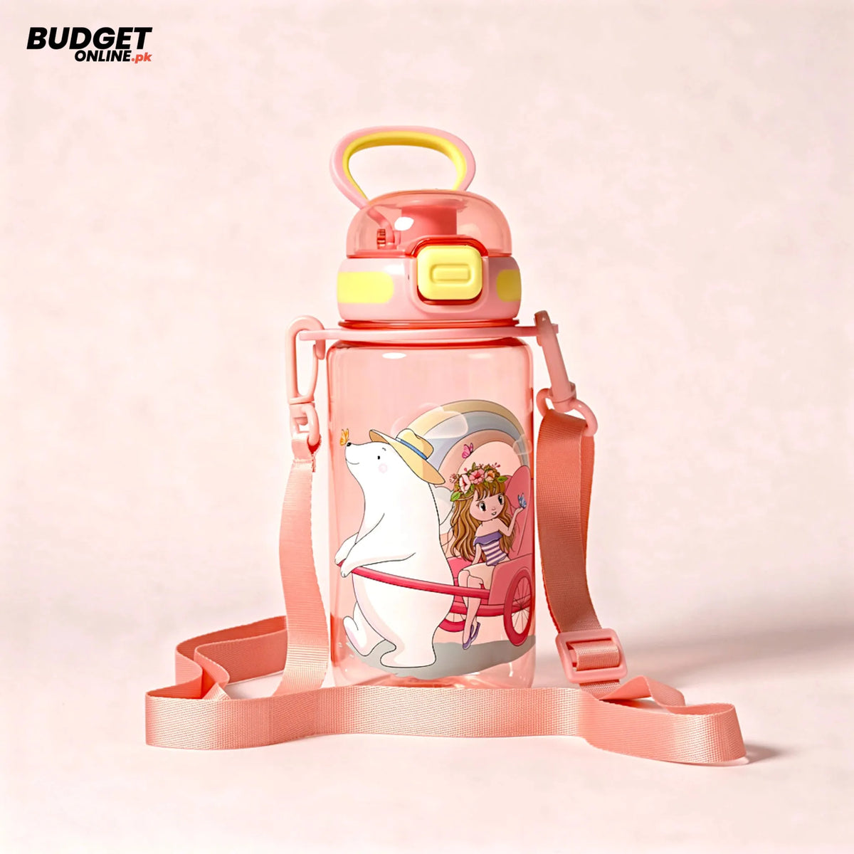 750ml Kids School Water Bottle With Strap